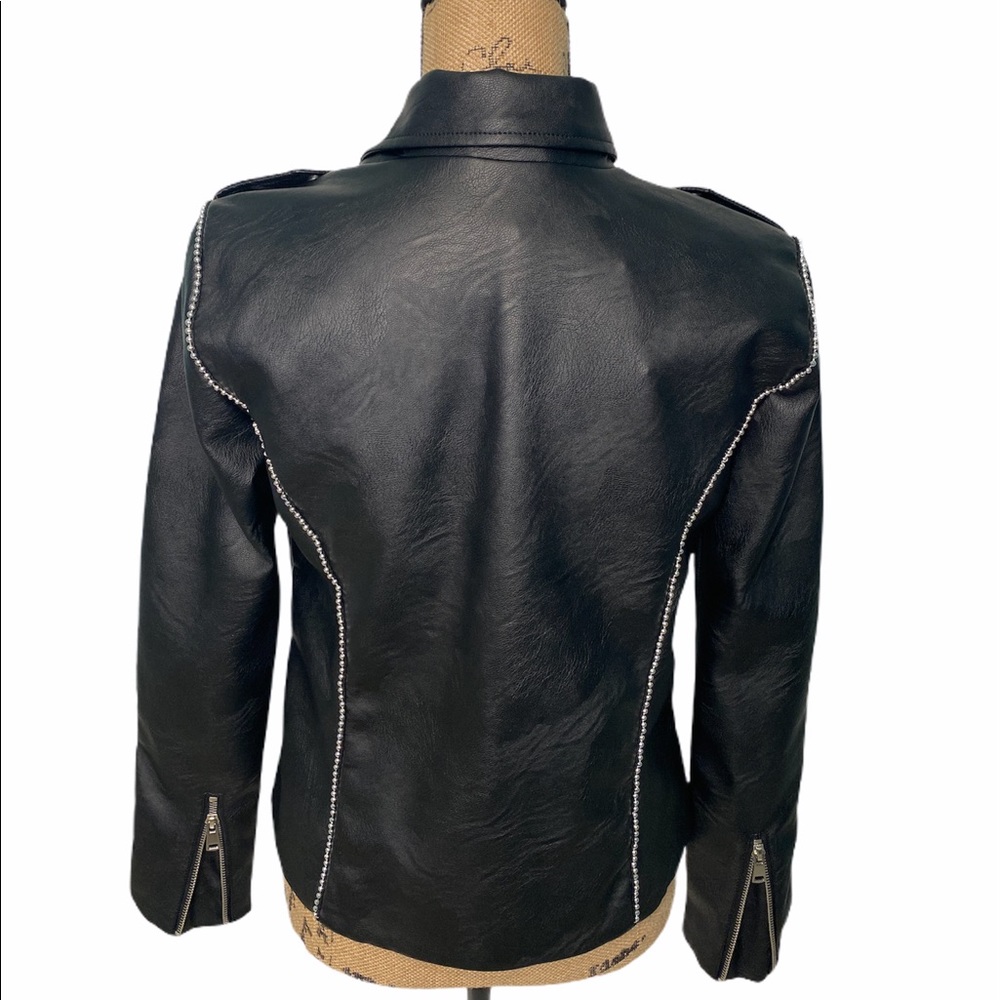 BACCINI FAUX LEATHER JACKET size S NWT - Picture 2 of 15